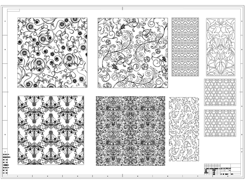 雕花CAD图库 