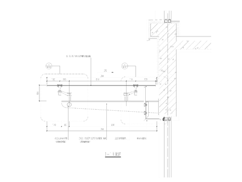 玻璃雨棚节点大样详图 