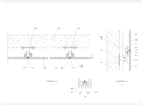  蜂窝板压条节点大样图 