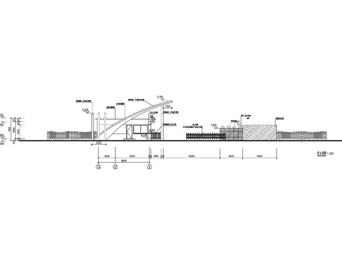  門衛(wèi)建筑CAD施工圖 