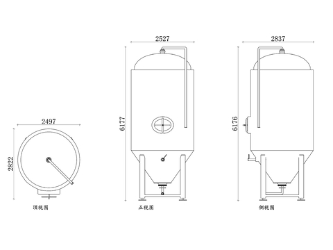  发酵罐cad图库 