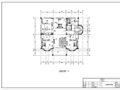  别墅电气CAD施工图 