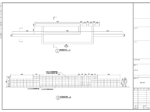  景墙cad大样图 