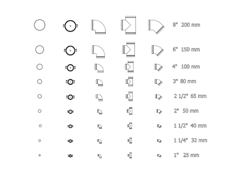  沟槽联轴器平面图 沟槽管件平面图 联轴器结构图 管件设计cad图库 