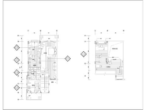  观澜高尔夫别墅CAD平面图 