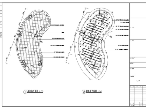  异形廊架CAD节点大样图 