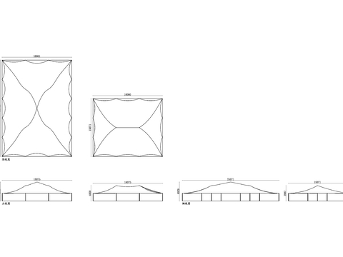  弹力帐篷cad平面图 