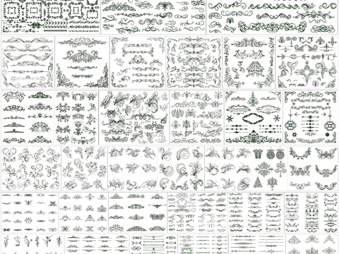  雕花 花纹 雕花cad图库 