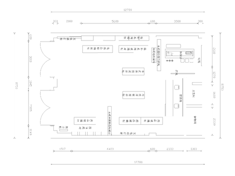  药房 药店 海王星辰 专卖店CAD平面图 