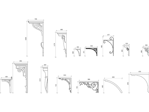  镂空雕花cad图库 