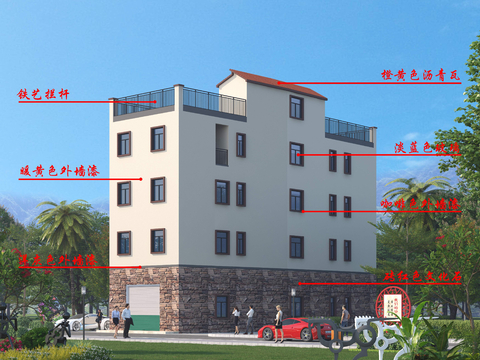  自建房 建筑CAD施工圖 