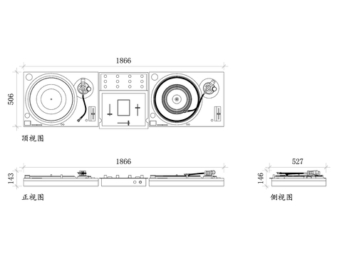  音乐混音台平面图 混音台结构图 