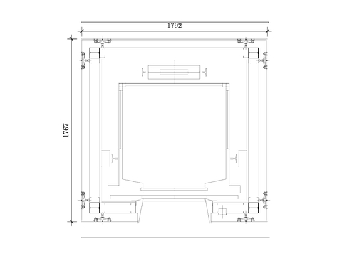  电梯大厅平面图 电梯前室布局图 