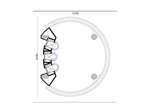  全景电梯布局图 全景电梯cad大样图 