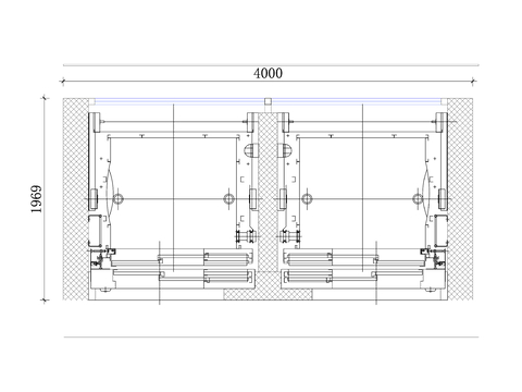 双全景电梯布局图 双全景电梯设计图 