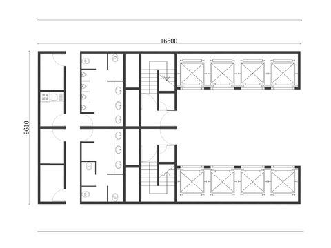 电梯大厅布局图 电梯前室cad大样图 