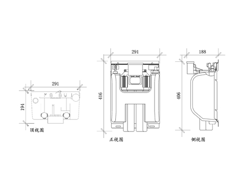  过滤净水器 净水器 过滤器cad图库 