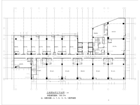  公寓建筑CAD平面圖 