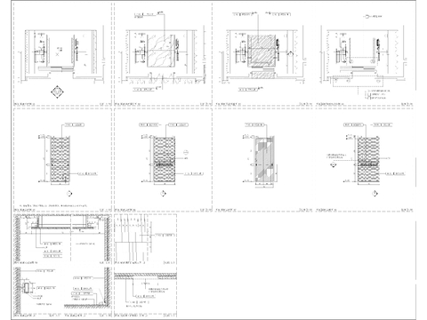  别墅轿厢室内装饰节点大样图 