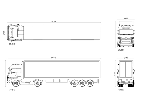  铰接卡车 铰接运输车 铰接式卡车 铰接货车 铰接运输车辆cad大样图 