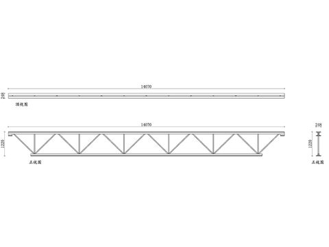  空心钢托梁 空腹钢梁 空心钢梁 空腹托梁 钢制空心托梁 cad大样图 