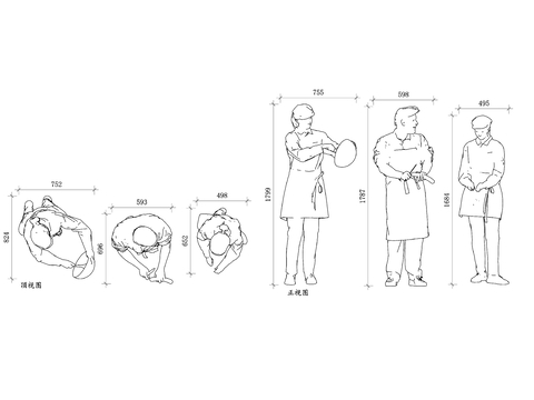  居家女性模特 家庭主妇形象模特 家务模特 家庭生活模特 主妇cad大样图 