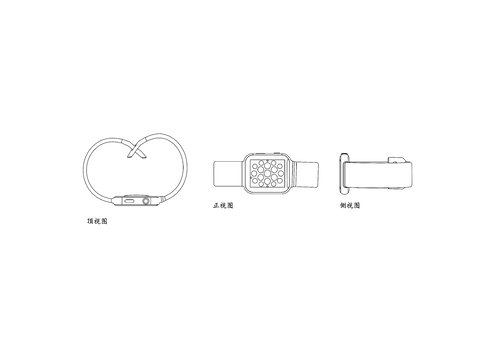  苹果智能手表 苹果手环 苹果腕表 苹果智能腕表cad大样图 