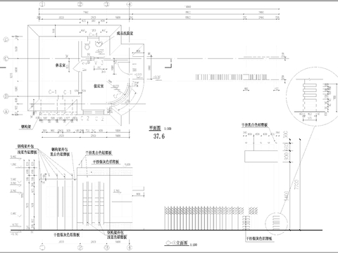  铝塑板CAD节点大样图 
