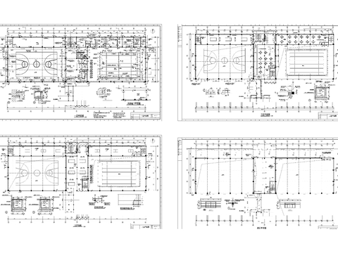  体育馆CAD平面图 