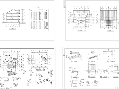  聯(lián)建房CAD施工圖 
