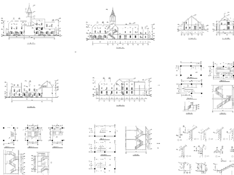  特色建筑节点大样图 