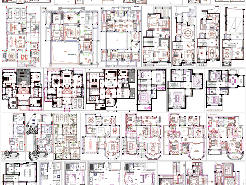  公寓平面CAD图库 