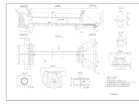 圆管涵洞节点大样图 