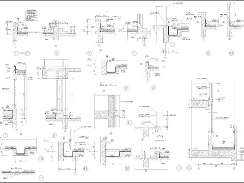 高层公寓CAD节点大样图 
