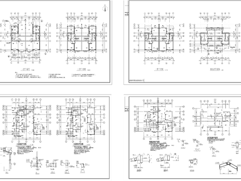  聯(lián)建房CAD施工圖 