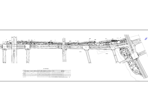  江东南路沿江绿地公园CAD总平图 