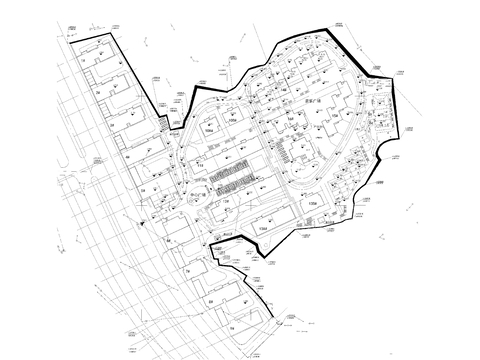  舟山长城花园CAD总平图 