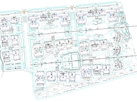  新城完整版景观设计cad施工图 
