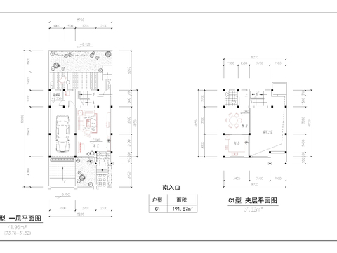  四季花城建筑cad施工图 