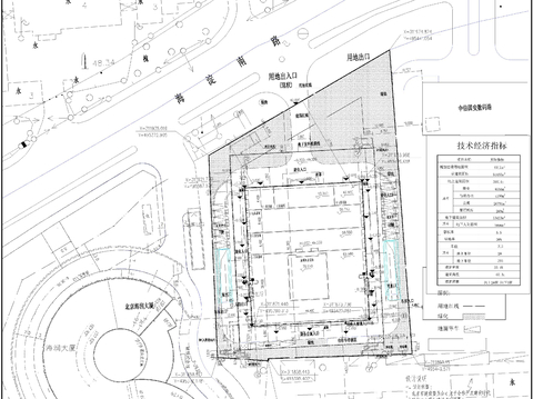  中關(guān)村時代科技中心建筑cad施工圖 