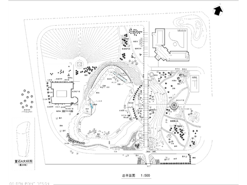  电视台景观完整版设计cad施工图 