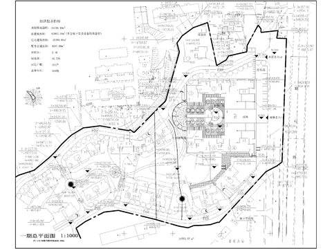  湖南华银园小区建筑cad施工图 
