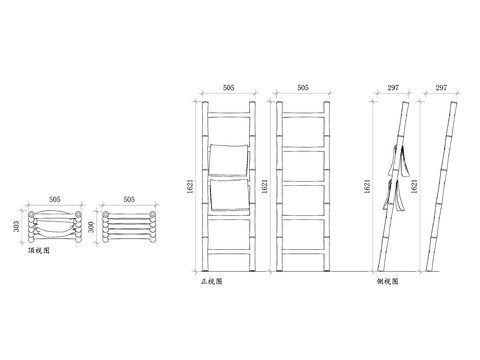  竹制爬梯 竹梯 竹子爬梯 户外竹梯 自制竹梯cad大样图 