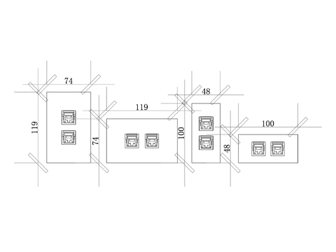  双以太网端口 双网络接口 双网口 双LAN口 双Etherncad大样图 