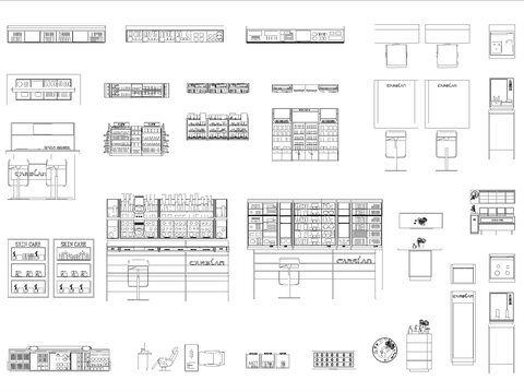  化妆品店 美妆店 文创台CAD图库 