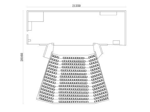  扇形礼堂 弧形礼堂 扇型礼堂 弓形礼堂 半圆礼堂cad大样图 