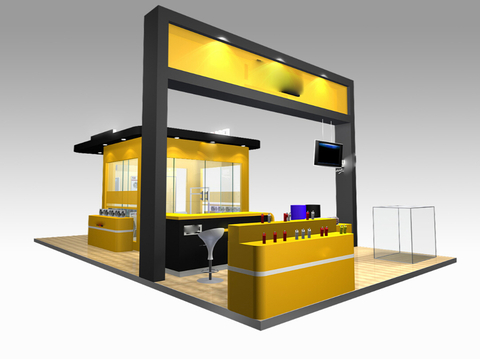  展览模型柜体CAD图库 