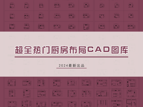  厨房布局cad施工图 