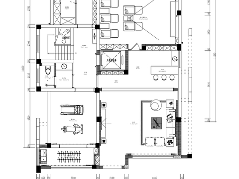  現(xiàn)代輕奢1~5層豪華別墅平面方案圖cad施工圖 