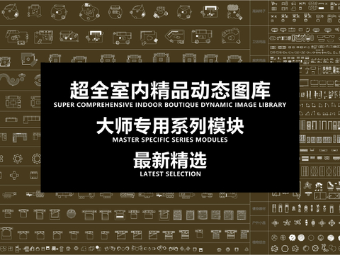  超全室內精品動態(tài)cad圖庫 